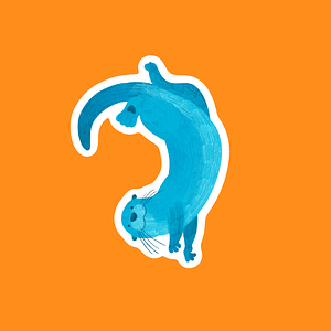 sticker loutre