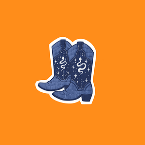 sitckers santiags collection cowboy