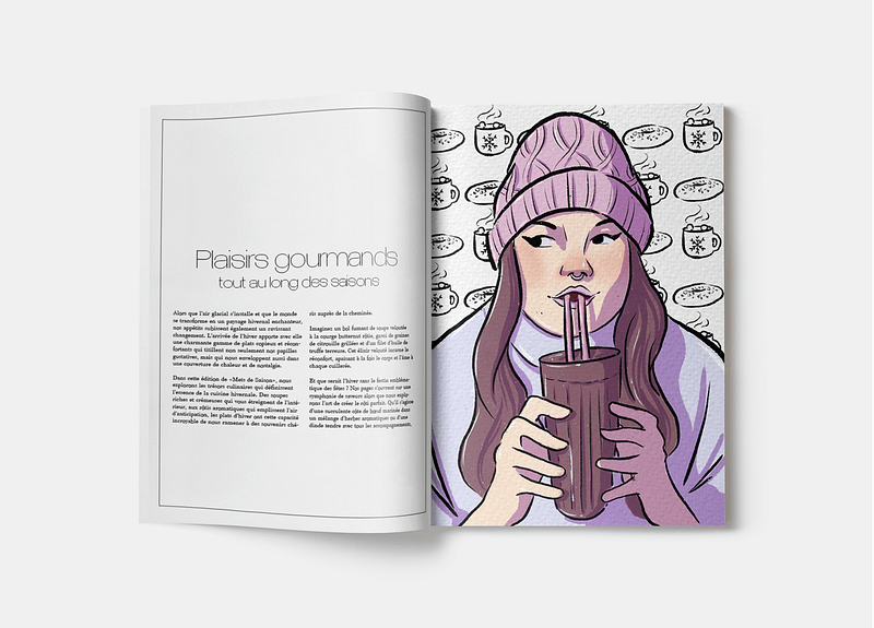 illustration pour magazine